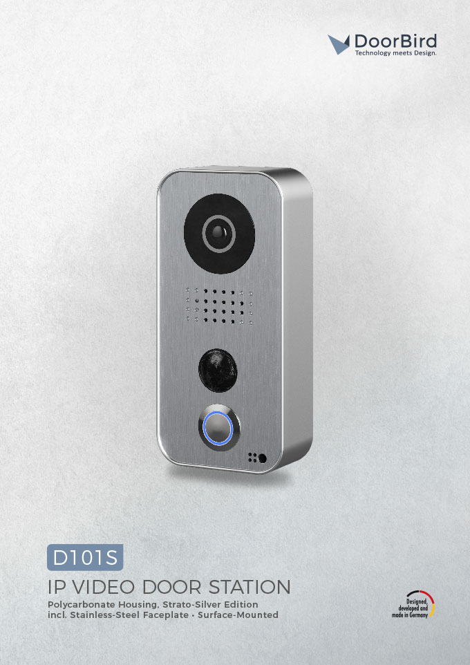 DoorBird D101 Video Intercom IP Connection Surface Mount