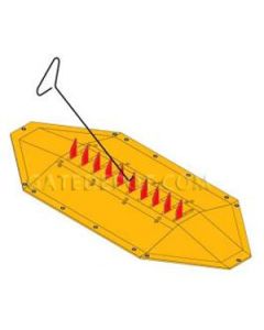 DoorKing 1610-010 Spike Lock Down Handle - Surface Mount