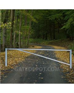 DuraGate DGT-BR Steel Barrier Gate Round Tubular 10-1/2 - 16 Ft. Long Kit