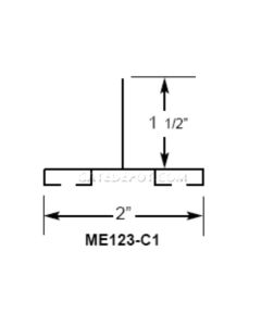 Miller Edge ME123-C1 Mounting Channel