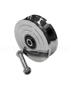 All-O-Matic AVW-665 V-Groove Wheel - 6" / 5,000 Lbs - Heat Treated Zinc