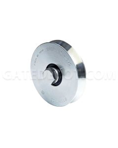 Comunello 305V-100 4" V-Groove Wheel, 2 Bearings, 1-18" Wide, Galvanized