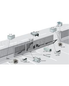 Comunello DuraGates CGA-350.5P Cantilever Gate Hardware - Aluminum / 708 Lbs