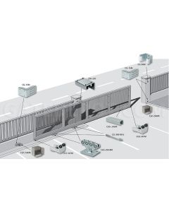 Comunello DuraGates CGS-250.8M Cantilever Gate Hardware - Galvanized Steel / 900 Lbs