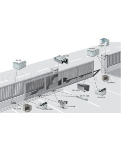 Comunello DuraGates CGS-350.5XL Cantilever Gate Hardware - Galvanized Steel / 7,700 Lbs