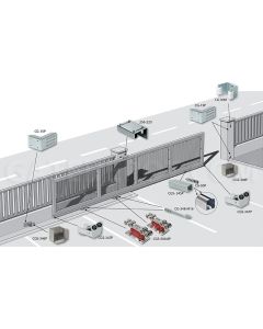 Comunello DuraGates CGS-500.8P Integrator Cantilever Gate Hardware - Galvanized Steel / 1,760 Lbs