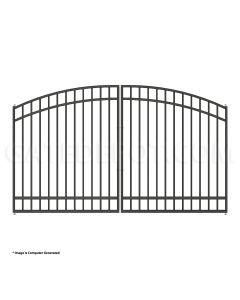 DuraGate Modular Arch Top Driveway Gate - Dual / 10' W x 5' H