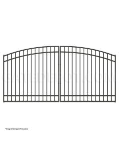 DuraGate Modular Arch Top Driveway Gate - Dual / 12' W x 5' H
