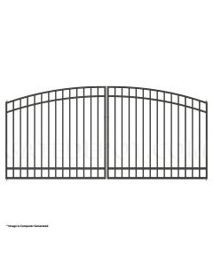 DuraGate Modular Arch Top Driveway Gate - Dual / 13' W x 5' H
