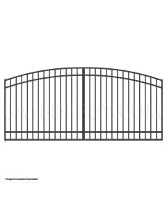 DuraGate Modular Arch Top Driveway Gate - Single / 13' W x 5' H

