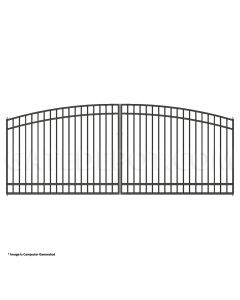 DuraGate Modular Arch Top Driveway Gate - Dual / 15' W x 5' H
