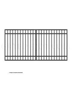 DuraGate Modular Flat Top Driveway Gate - Single / 10' W x 5' H