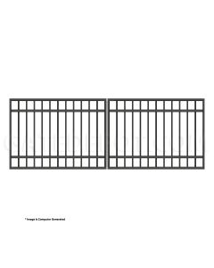 DuraGate Modular Flat Top Driveway Gate - Dual / 11' W x 4' H
