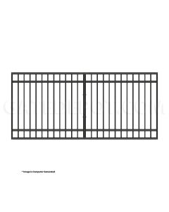 DuraGate Modular Flat Top Driveway Gate - Single / 11' W x 5' H

