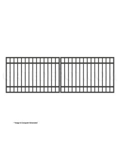 DuraGate Modular Flat Top Driveway Gate - Dual / 12' W x 4' H
