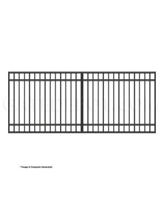 DuraGate Modular Flat Top Driveway Gate - Single / 12' W x 5' H
