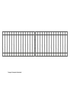 DuraGate Modular Flat Top Driveway Gate - Dual / 13' W x 5' H
