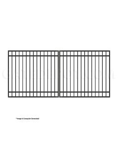 DuraGate Modular Flat Top Driveway Gate - Dual / 13' W x 6' H
