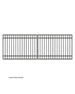 DuraGate Modular Flat Top Driveway Gate - Dual / 14' W x 5' H
