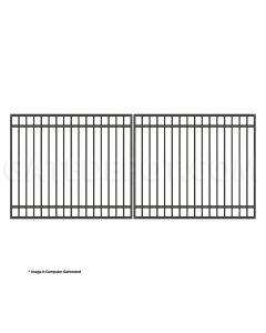DuraGate Modular Flat Top Driveway Gate - Dual / 14' W x 6' H