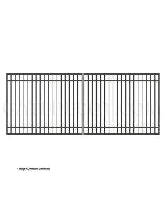 DuraGate Modular Flat Top Driveway Gate - Dual / 15' W x 6' H