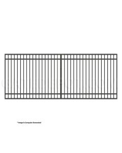 DuraGate 6' Tall Modular Single Flat Top Driveway Gate