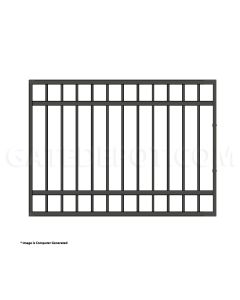 DuraGate Modular Flat Top Pedestrian Gate - 5' W x 4' H