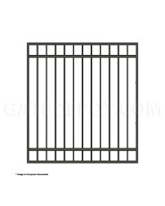 DuraGate Modular Flat Top Pedestrian Gate - 5-1/2' W x 6' H