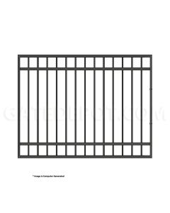 DuraGate Modular Flat Top Pedestrian Gate - 6-1/2' W x 5' H