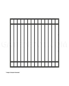 DuraGate Modular Flat Top Pedestrian Gate - 6' W x 6' H