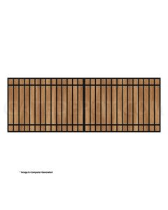 DuraGate Modular Flat Top Driveway Gate - Single / Accepts Wood Infill - 14' W x 5' H