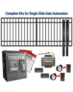 DuraGate Slide Gate & Automation Kit - Modular Flat Top 10x4' Single
