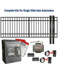 DuraGate Slide Gate & Automation Kit - Modular Flat Top 11x4' Single
