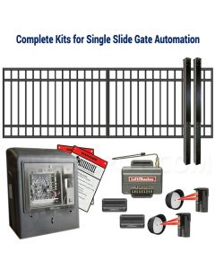 DuraGate Slide Gate & Automation Kit - Modular Flat Top 12x4' Single
