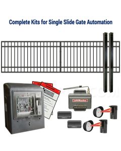 DuraGate Slide Gate & Automation Kit - Modular Flat Top 15x4' Single
