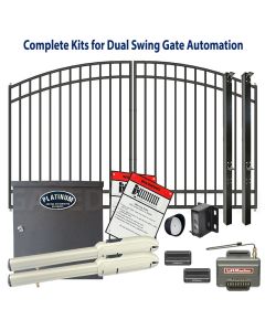 DuraGate Swing Gate & Automation Kit - Modular Arch Top 10x5' Dual

