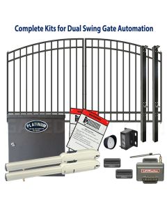 DuraGate Swing Gate & Automation Kit - Modular Arch Top 11x5' Dual
