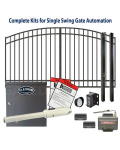 DuraGateSwing Gate & Automation Kit - Modular Arch Top 11x5' Single
