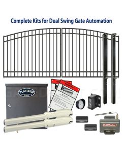 DuraGate Swing Gate & Automation Kit - Modular Arch Top 14x5' Dual