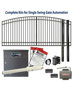 DuraGate Swing Gate & Automation Kit - Modular Arch Top 14x5' Single