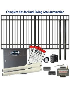 DuraGate Swing Gate & Automation Kit - Modular Flat Top 10x5' Dual
