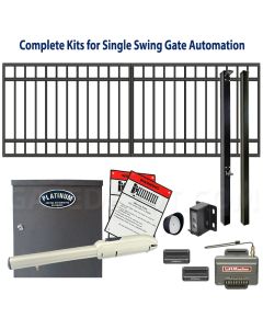 DuraGate Swing Gate & Automation Kit - Modular Flat Top 11x4' Single