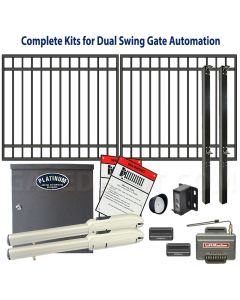 DuraGate Swing Gate & Automation Kit - Modular Flat Top 11x5' Dual
