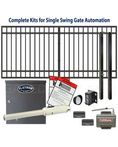 DuraGateSwing Gate & Automation Kit - Modular Flat Top 11x5' Single
