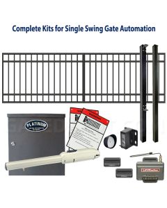 DuraGate Swing Gate & Automation Kit - Modular Flat Top 13x4' Single