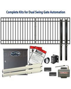 DuraGate Swing Gate & Automation Kit - Modular Flat Top 13x5' Dual
