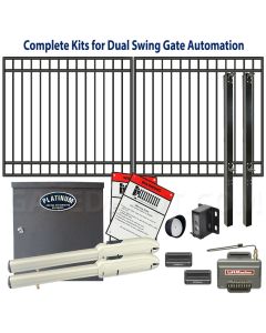 DuraGate Swing Gate & Automation Kit - Modular Flat Top 13x6' Dual
