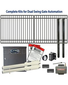 DuraGate Swing Gate & Automation Kit - Modular Flat Top 14x6' Dual

