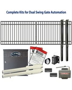 DuraGate Swing Gate & Automation Kit - Modular Flat Top 15x5' Dual