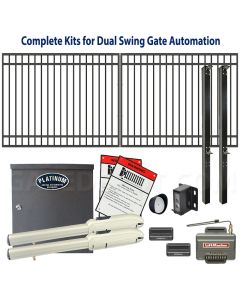 DuraGate Swing Gate & Automation Kit - Modular Flat Top 15x6' Dual